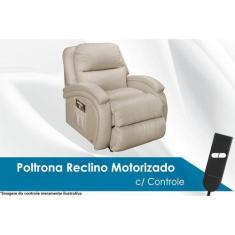 Poltrona Reclinável Motorizada p/ Sala Divino Urbany Zero Wall Giro e 
