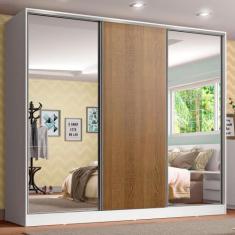 Guarda Roupa Infantil 100% MDF Madesa Logan 3 Portas de Correr com Esp