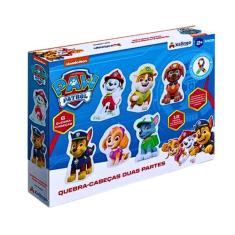 Quebra Cabeça Duas Partes Patrulha Canina 12 peças cachorro - XALINGO