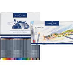 Lápis de Cor Aquarelável, Faber-Castell, Goldfaber Aqua, F114236, 36 Cores