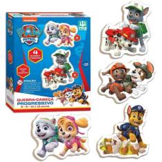 Patrulha Canina Quebra Cabeça Progressivo Em Madeira - Nig - Nig Brinq