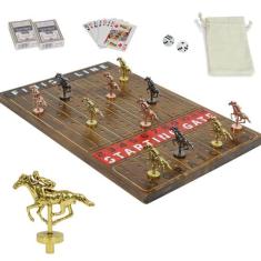 Jogo de Tabuleiro HOROW Finish Line Luxury Edition - Com Cavalos de Me