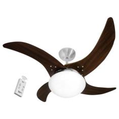 Ventilador Independence 4 Pás 110V Tabaco e Controle - CasaH