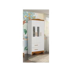 Guarda Roupa Provençal Bebê Moveis Peroba Clara mdf 03 pts