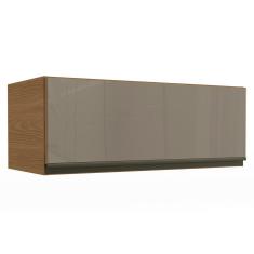 Armário Aéreo Cozinha Modulado Maxxi G770 c/ 1 Porta Basculante c/ Vidro 80cm Canela - Kappesberg
