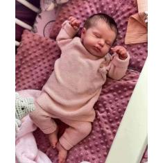 Boneca Renascida, Anano LouLou, silicone, corpo inteiro, 50 cm, menina