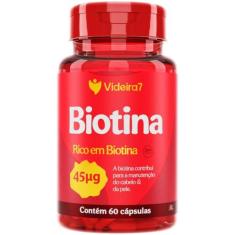 Biotina 45Mcg 150% Da Idr 1 Cápsula Ao Dia 60 Cápsulas - Videira7