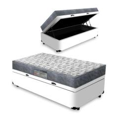 Cama Box Com Baú Solteiro + Colchão De Espuma D33 - Ortobom - ISO 100 