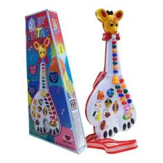Guitarra Musical Infantil Girafa 26 Teclas Sons E 10 Músicas - TOYS