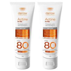 Darrow Actine Ultra Kit com 2 Unidades – Protetor Solar Facial FPS80 – 40g Kit-Unissex