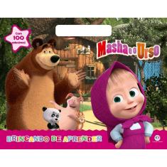 Livro Infantil para Colorir Masha e o Urso Brincando de Aprender - Ciranda Cultural