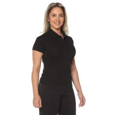 Camiseta Polo Feminina Baby Look