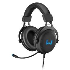 Headset Gamer Usb Volker 7.1 3D Surround Sound Led Azul