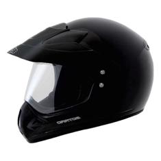 Capacete Ebf New Motard Solid Preto Fosco