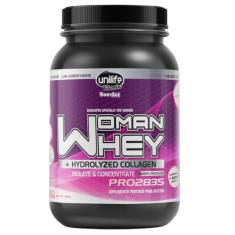 WHEY PROTEIN WOMAN Mulher Isolado Concentrado com Colágeno Sabor Chocolate 900g