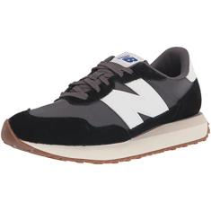 New Balance Tênis masculino 237 V1, Preto/ímã, 39