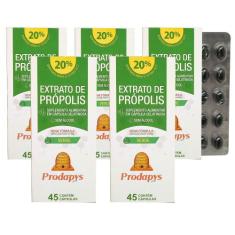 Própolis Verde - Suplemento Alimentar 45 cápsulas Kit com 5 - Prodapys