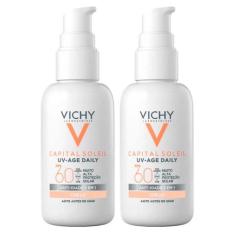 Vichy UV-Age Daily Kit com 2 Unidades  Protetor Solar Facial com Cor F