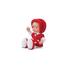 Boneca Little Baby Fashion Vermelha 28 Cm Antialérgica - Ctx