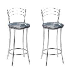 KIT 2 Banquetas Cromadas BC26-B E510 - TRE PARONI