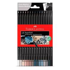 Lápis de Cor Ecolápis Supersoft 120715SOFTCN 15 Cores Neutras - Faber Castell