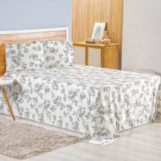 Jogo De Lençol Lidian Queen 3 Peças Hiperpercal Estampado 180 Fios - Capri Floral