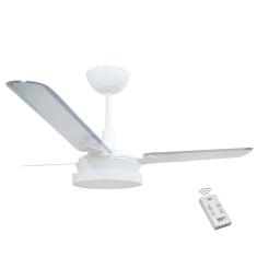Ventilador Led Breeze Branco 220V 3 Pás Transparentes E Controle Remoto
