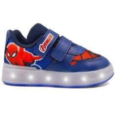Tenis Homem Aranha Hulk Com Luzes Led Infantil Menino Cor:;Tamanho:30;Gênero:Homem-Masculino