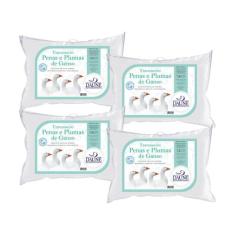Kit 4 Travesseiros 85% Penas e 15% Plumas - Daune