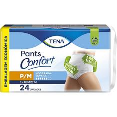 Tena Pants Confort, Roupa Íntima para Incontinência Urinária, P/M - 24 unidades