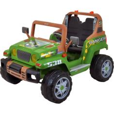 Mini Carro Elétrico Infantil Peg-Pérego Ranger 538 - EL 12V - Verde