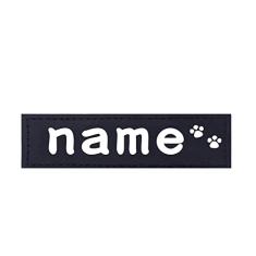 2 PCS Arreios Personalizados Para Cachorro Com Pegada ID Nome Etiqueta Etiqueta Personalizada Para Arnês Para Cachorro K9 Coleira Para Cachorro Nome Personalizado Etiqueta De Remendo,nome Da Pe