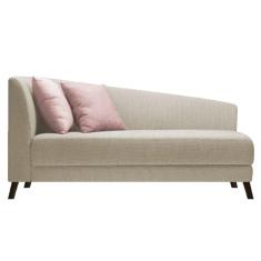 Recamier Heitor 185cm Suede Cor Begê/rosê