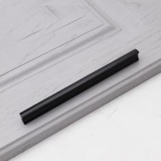 Armário de cozinha alças de armazenamento armário guarda-roupa cômodas cromo preto prata maçaneta da porta gaveta puxa botões ferragem, 201,160mm preto