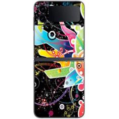 Capa Adesivo Skin058 Verso Para Samsung Galaxy Z Flip4 - KawaSkin