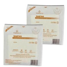 2 Curativos De Fibras Alginato de Cálcio Para Feridas Lesões Vitamedic