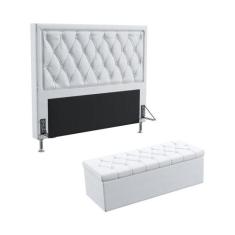 Kit Cabeceira Centaurus 160 Para Cama Queen e Calçadeira Sagitarius Co