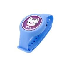 Pulseira Relógio Infantil Repelente De Mosquito Figurinhas (Azul)