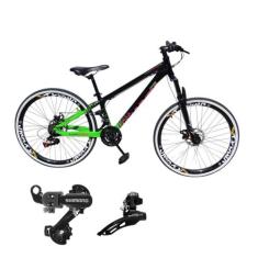 Bicicleta Vikingx Aro 26 Tuff 44 Aluminio Cambio Shimano Traseiro Dian