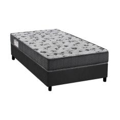 Cama Box Solteiro: Colchão Anatômico Ortobom D33/ep Iso 100 Ultra FirmeBase Suede Gray(88x188)
