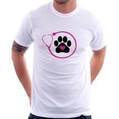 Camiseta Medicina Veterinária Patinha - Foca na Moda, Branco, M