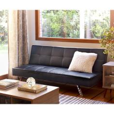 Sofá Cama Niza, Preto, 180x91x76cm Just Home Collection
