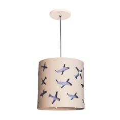 Lustre Pendente Infantil Aviões 25x25 - Tom Luz