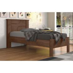 Cama Solteiro Pérola Amêndoa - Conquista