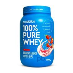 100% Pure Whey Pote 900g Probiotica Whey Concentrado Bcaa, 1, 900g, Io