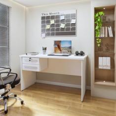 Mesa para Computador Byte 1 Gaveta 116cm Branca - Valdemóveis