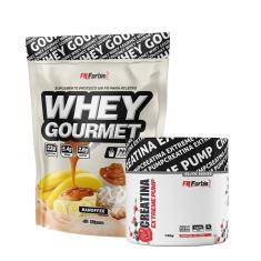 Kit Whey Protein Gourmet Refil 907g + Creatina Extreme Pump Elite Series 150g - FN Forbis Nutrition-Unissex