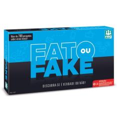 Jogo Fato ou Fake ? Tabuleiro 700 Perguntas e 6 Temas +9 Anos