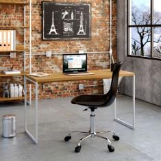 Escrivaninha Nanda Mel e Branca 135 cm