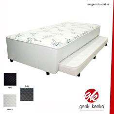 Cama Conjugada Solteiro Espuma Dupla C/ Auxiliar Poliester